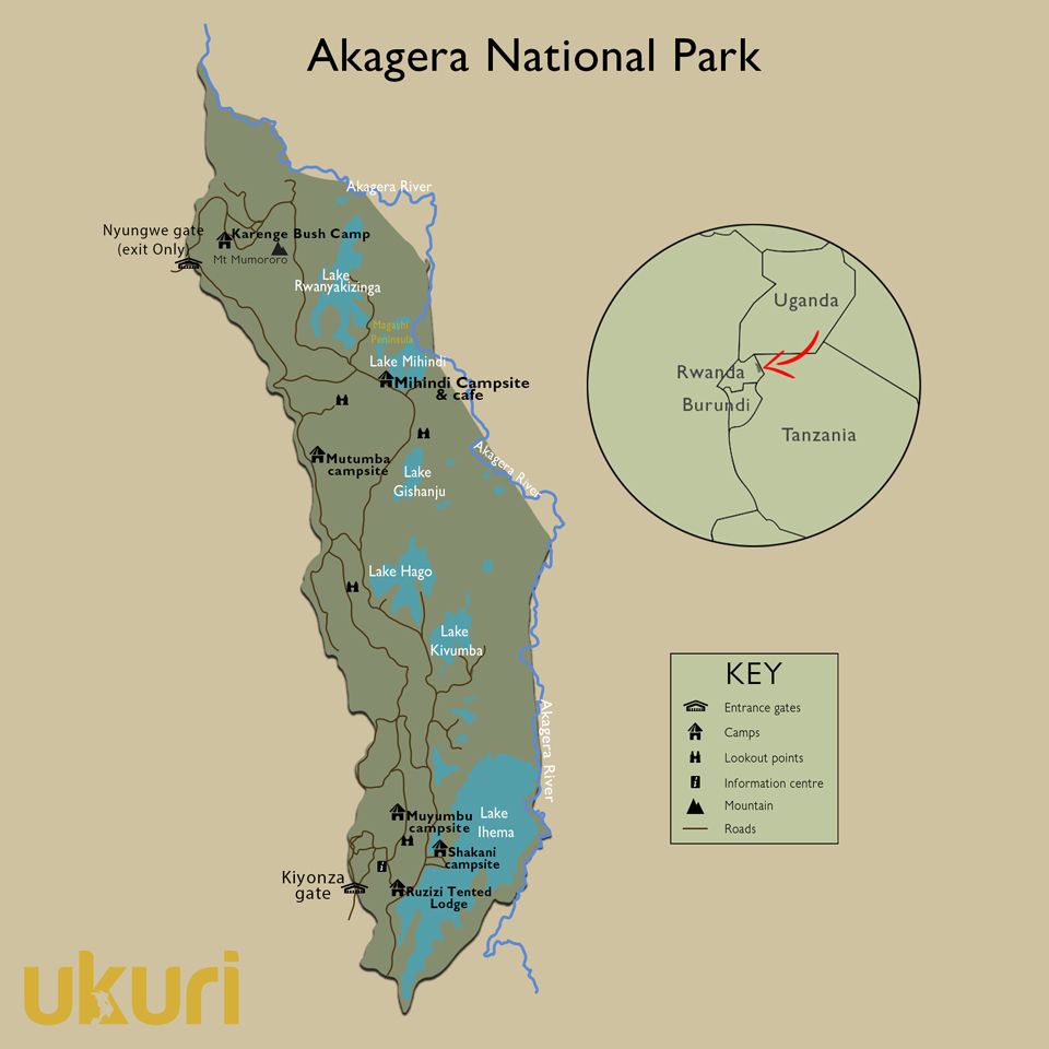 Akagera map